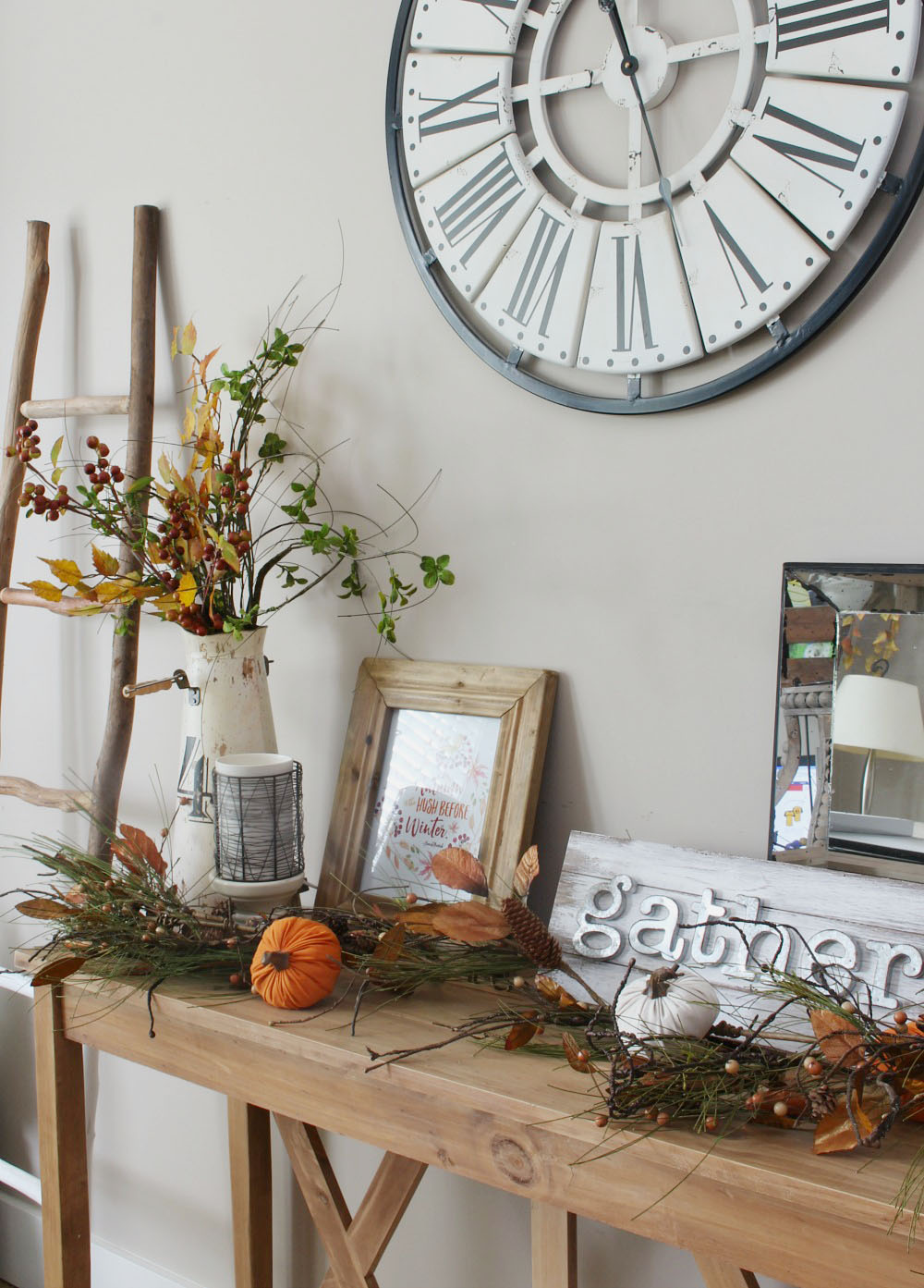 Pretty fall display.