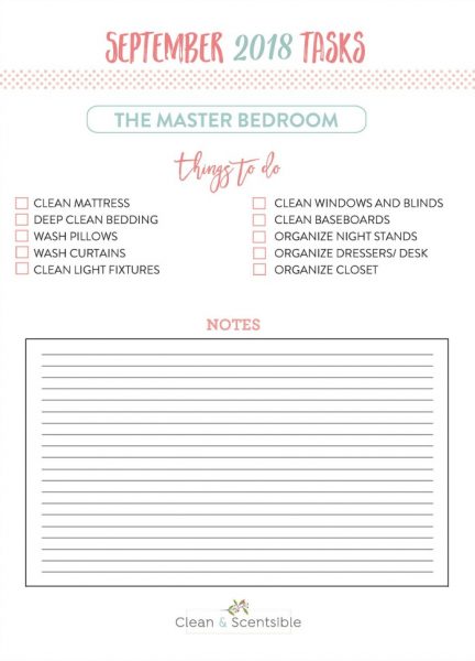 How to Organize the Master Bedroom {September HOD} - Clean and Scentsible