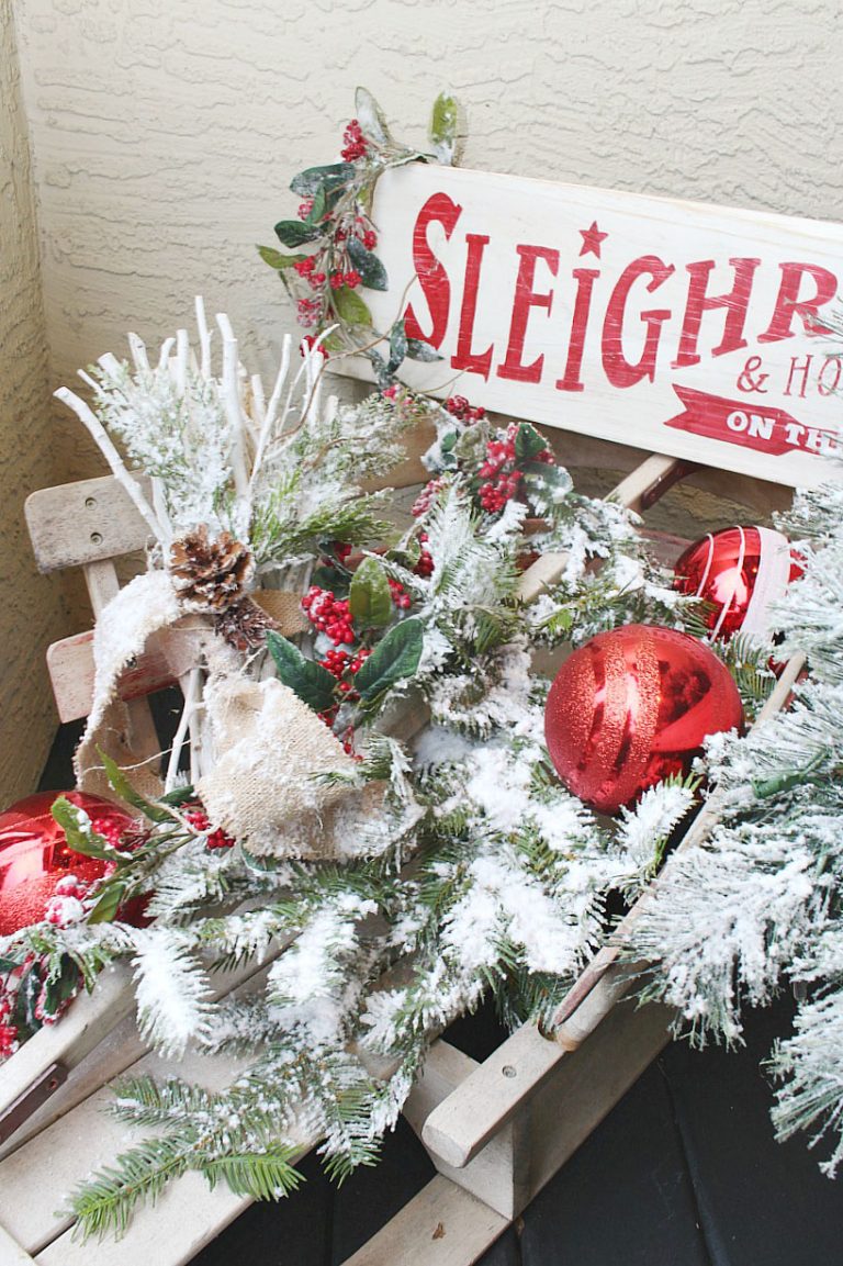 How to Flock a Christmas Tree {and other greenery!} - Clean and Scentsible