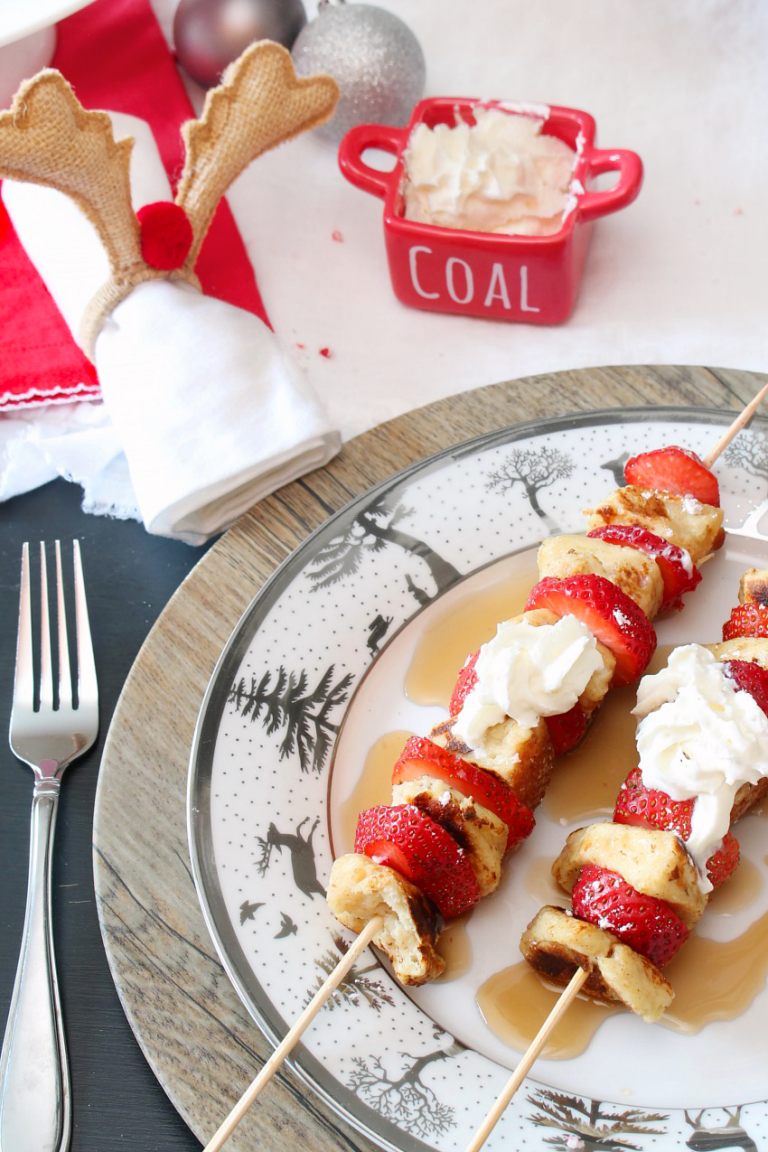 Candy Cane French Toast Kabobs Clean and Scentsible