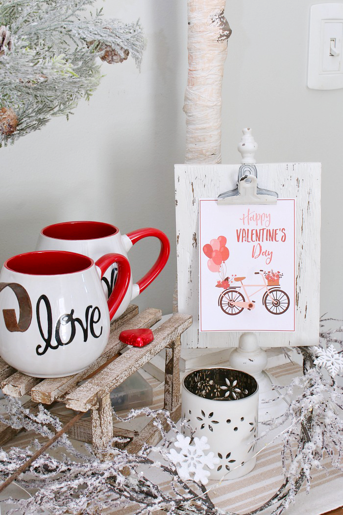 Add some simple Valentine's Day decor with these cute Valentine's Day printables.
