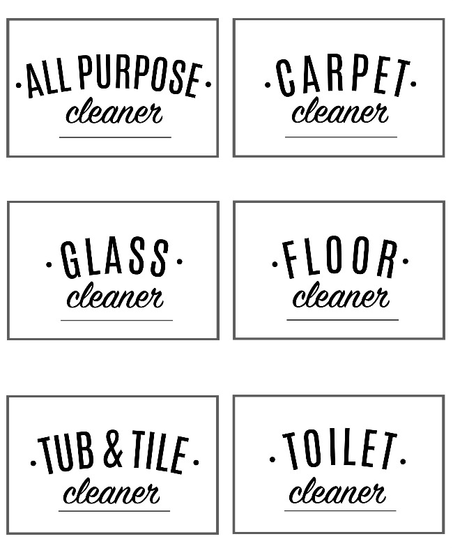 Free Printable Cleaning Labels Clean And Scentsible