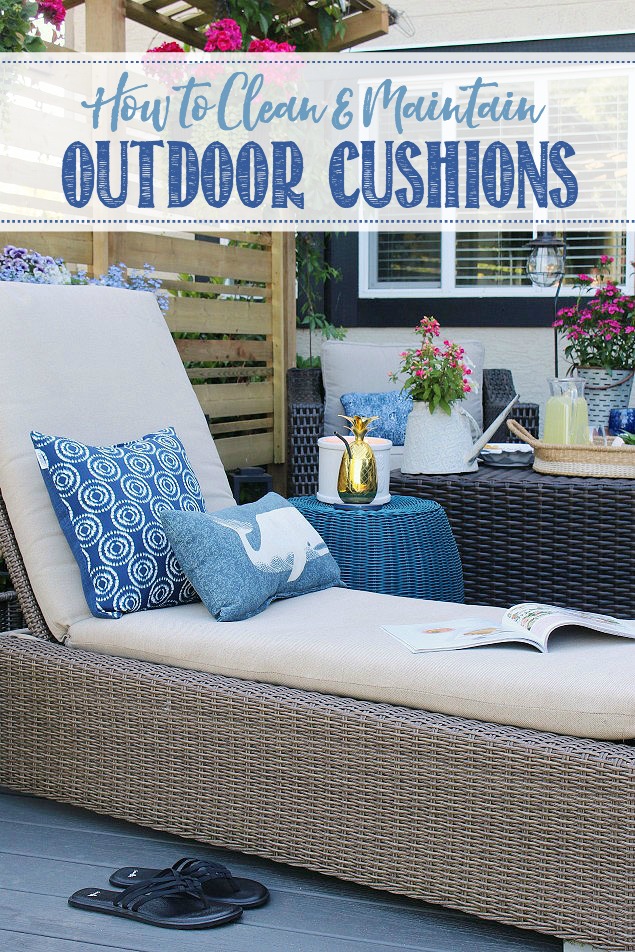 How To Clean Outdoor Cushions And Scentsible - How To Make Seat Covers For Outdoor Furniture