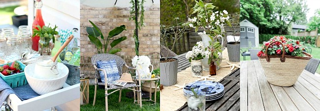 Collection of outdoor decorating ideas.
