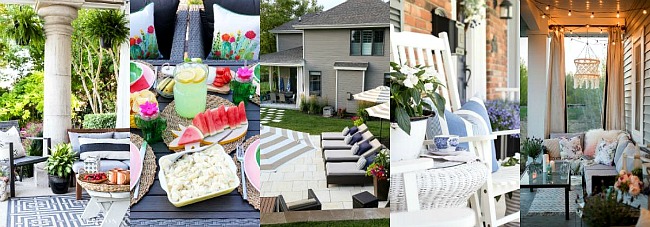 Collection of outdoor decorating ideas.