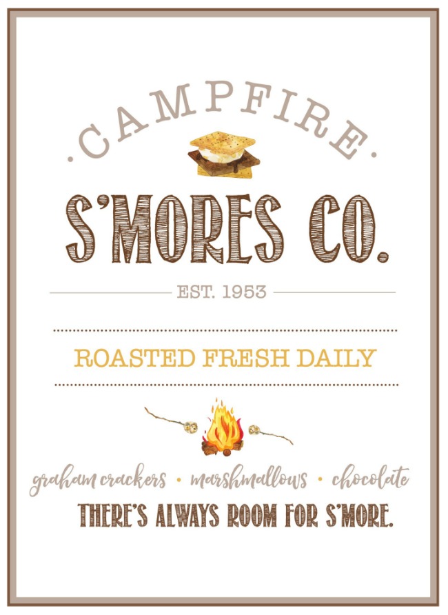 Free S Mores Printables And Labels Clean And Scentsible