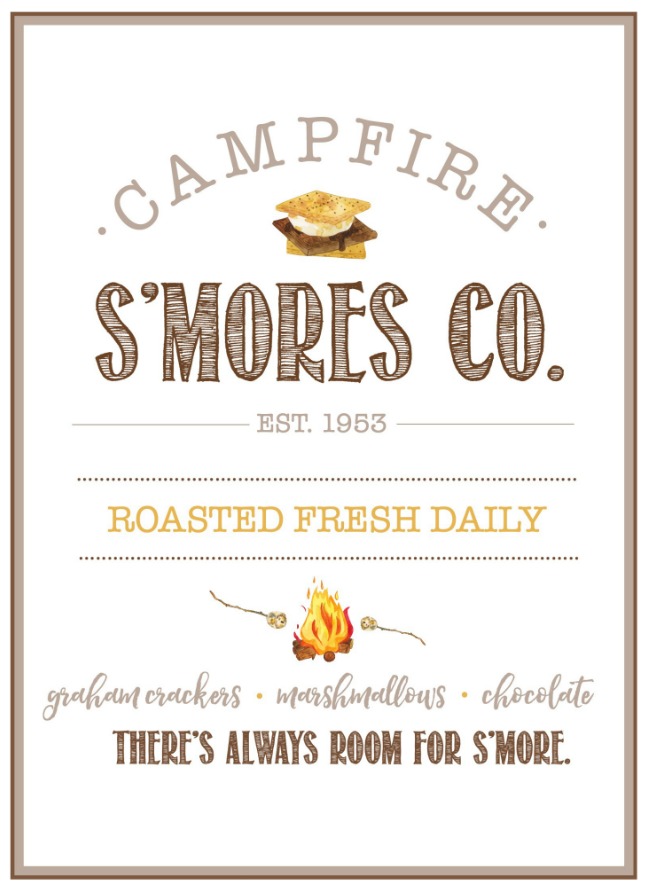 Free Printable Smore Tags