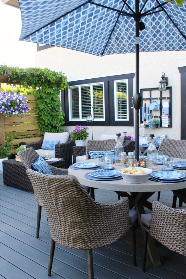 Summer Patio Decorating Ideas, Outdoor Dining Table Decor