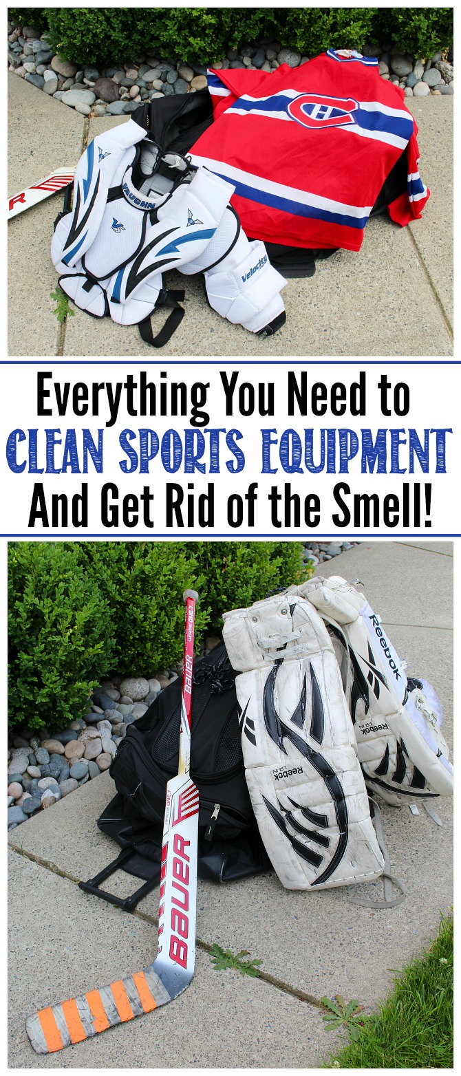 How to Clean Sports Equipment {and Get Rid of the Smell!} - Clean and  Scentsible