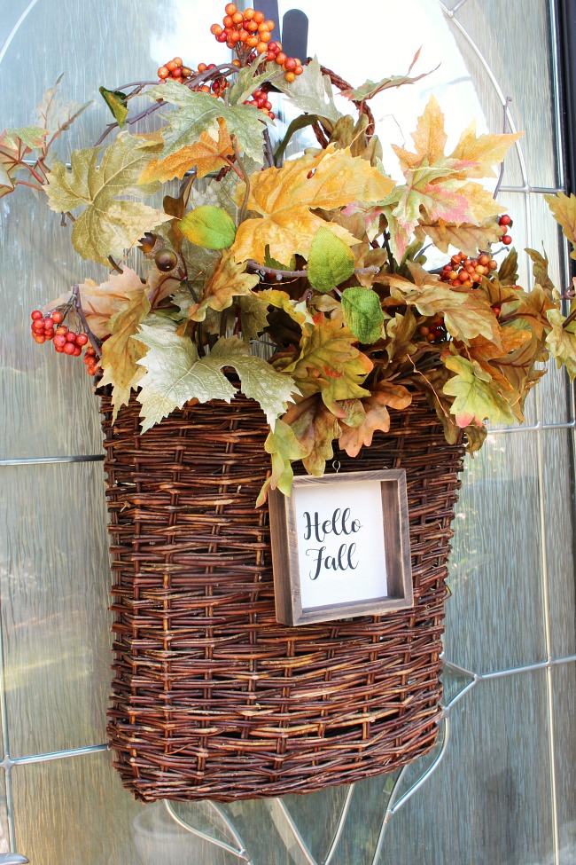 Fall Basket Wreath DIY Clean and Scentsible