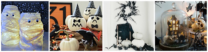 Collection of Halloween craft ideas.