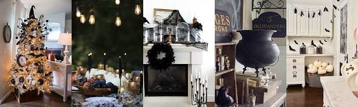 Collection of Halloween home tours.