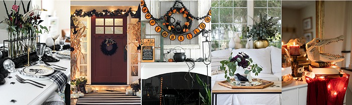Collection of Halloween home tours.