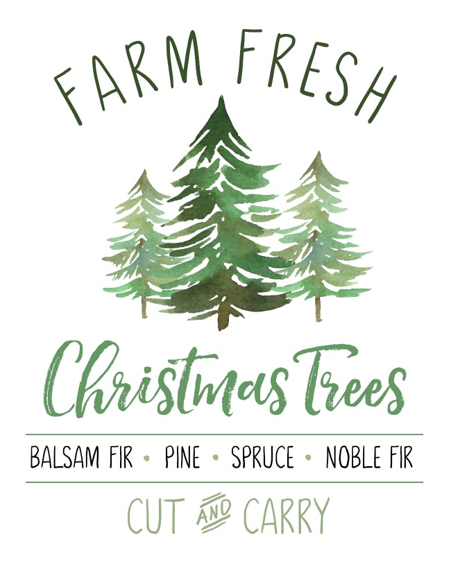 Farm Fresh Christmas Trees Free Christmas Printable - Clean and Scentsible