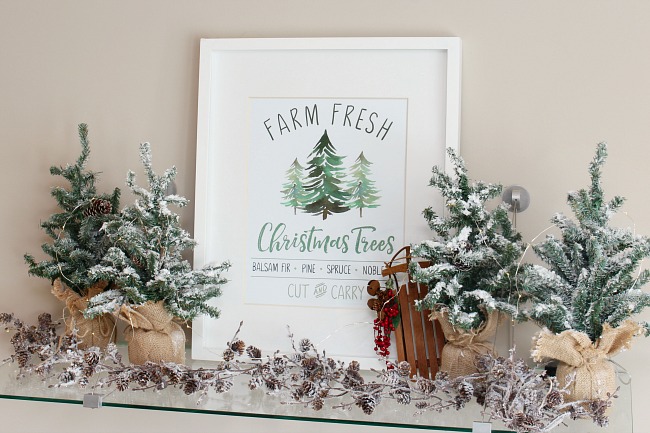 Farm Fresh Christmas Trees free Christmas printable.