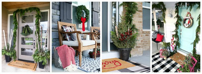 Christmas front porch decorating ideas.