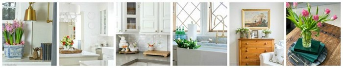 Neutral Spring Kitchen Decor Ideas + Runner - Caitlin Marie Design