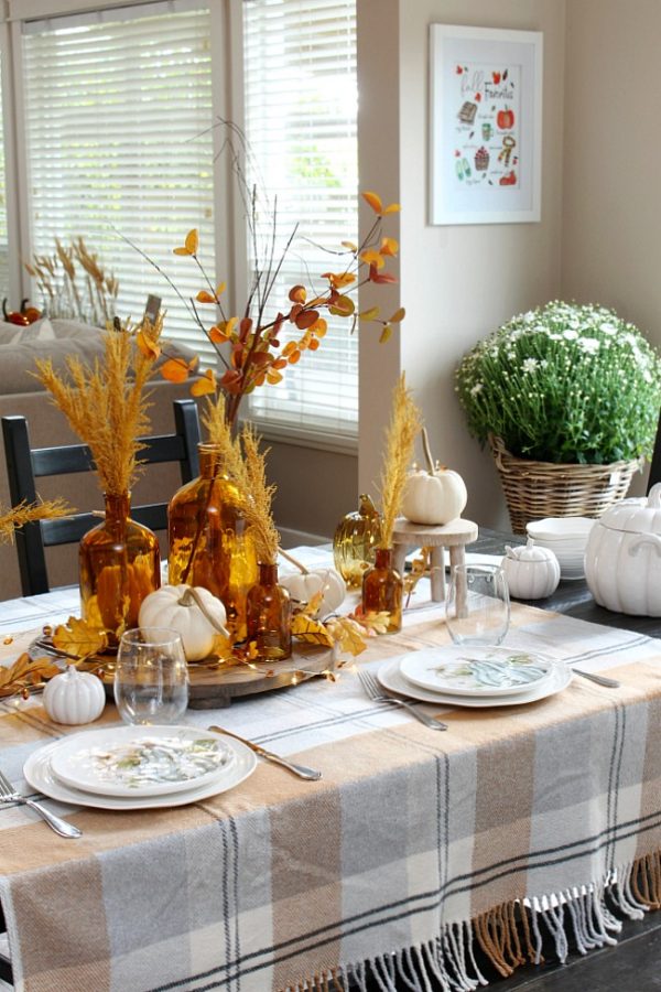 Harvest Moon Fall Tablescape Ideas - Clean and Scentsible
