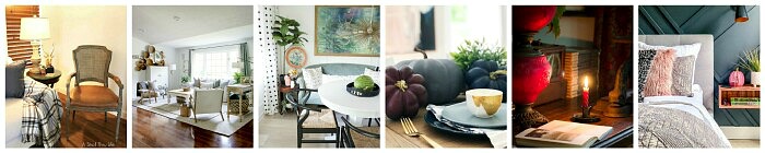 Beautiful collection of fall home tours. 
