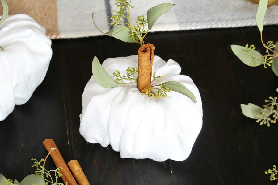 Pumpkin napkin folding technique tutorial.