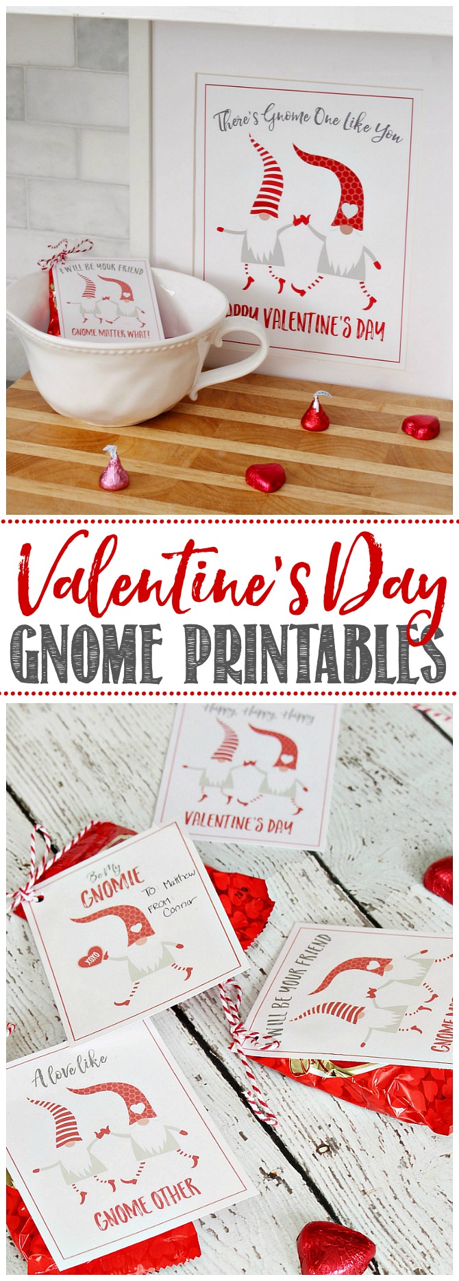 Valentine's Day Gnomes Printables and Tags - Clean and Scentsible