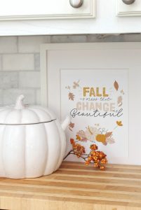 Fall is Proof that Change is Beautiful free fall printable.