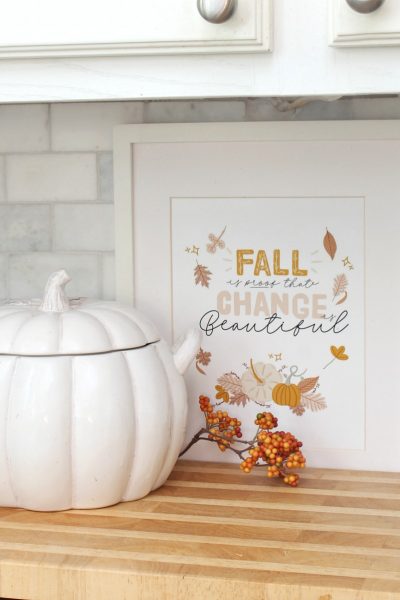 Fall is Proof that Change is Beautiful free fall printable.