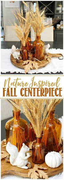 Simple Nature Inspired Fall Centerpiece - Clean and Scentsible
