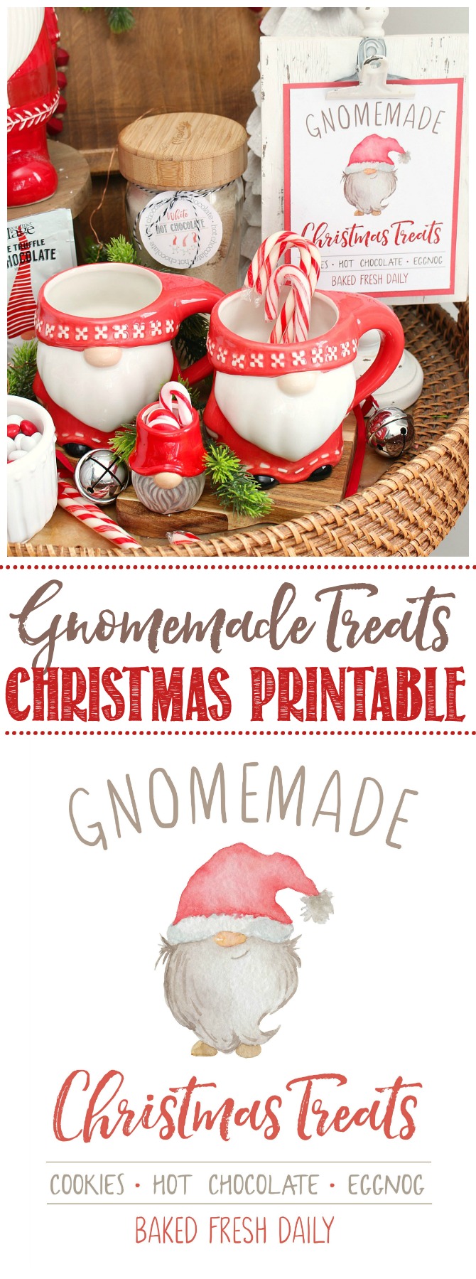 Gnomemade Christmas Treats free Christmas printable.