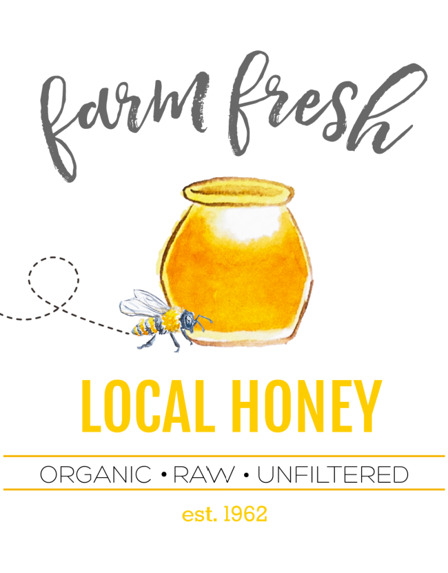 Farm Fresh Local Honey free printable.