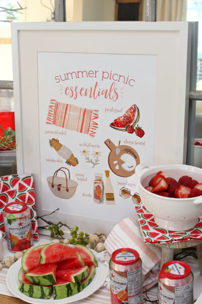 Summer Picnic Essentials Free Printables - Clean and Scentsible