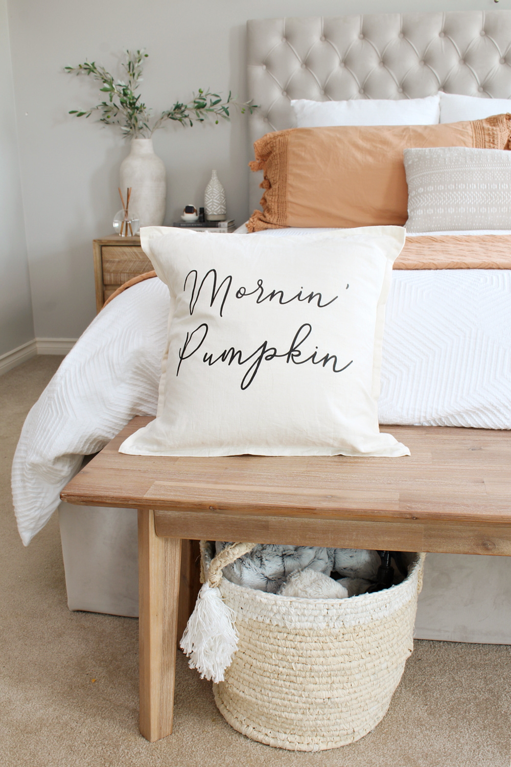 Cozy Fall Bedroom Decor   Clean and Scentsible
