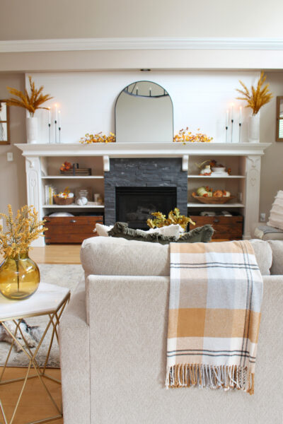 Modern Fall Mantel Decorating Ideas - Clean and Scentsible