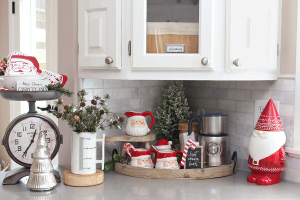 Festive Red and White Christmas Kitchen Decor Ideas - Clean and Scentsible