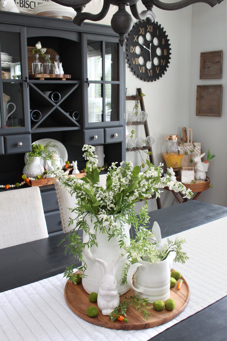 Easy Spring Dining Room Decor - Clean and Scentsible