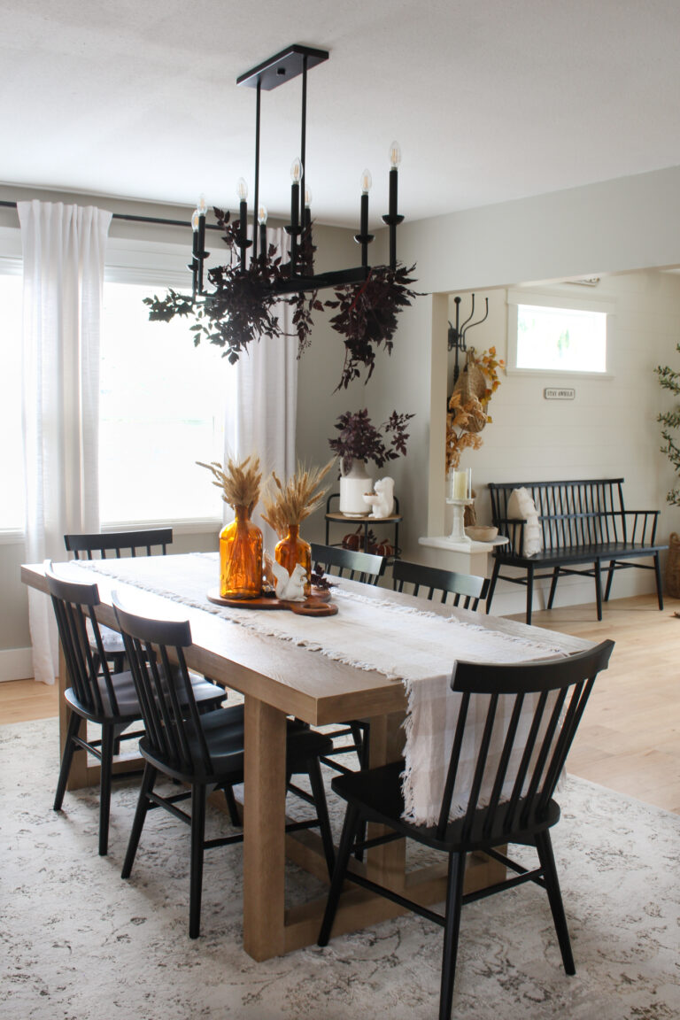 Modern Fall Dining Room Decor - Clean and Scentsible